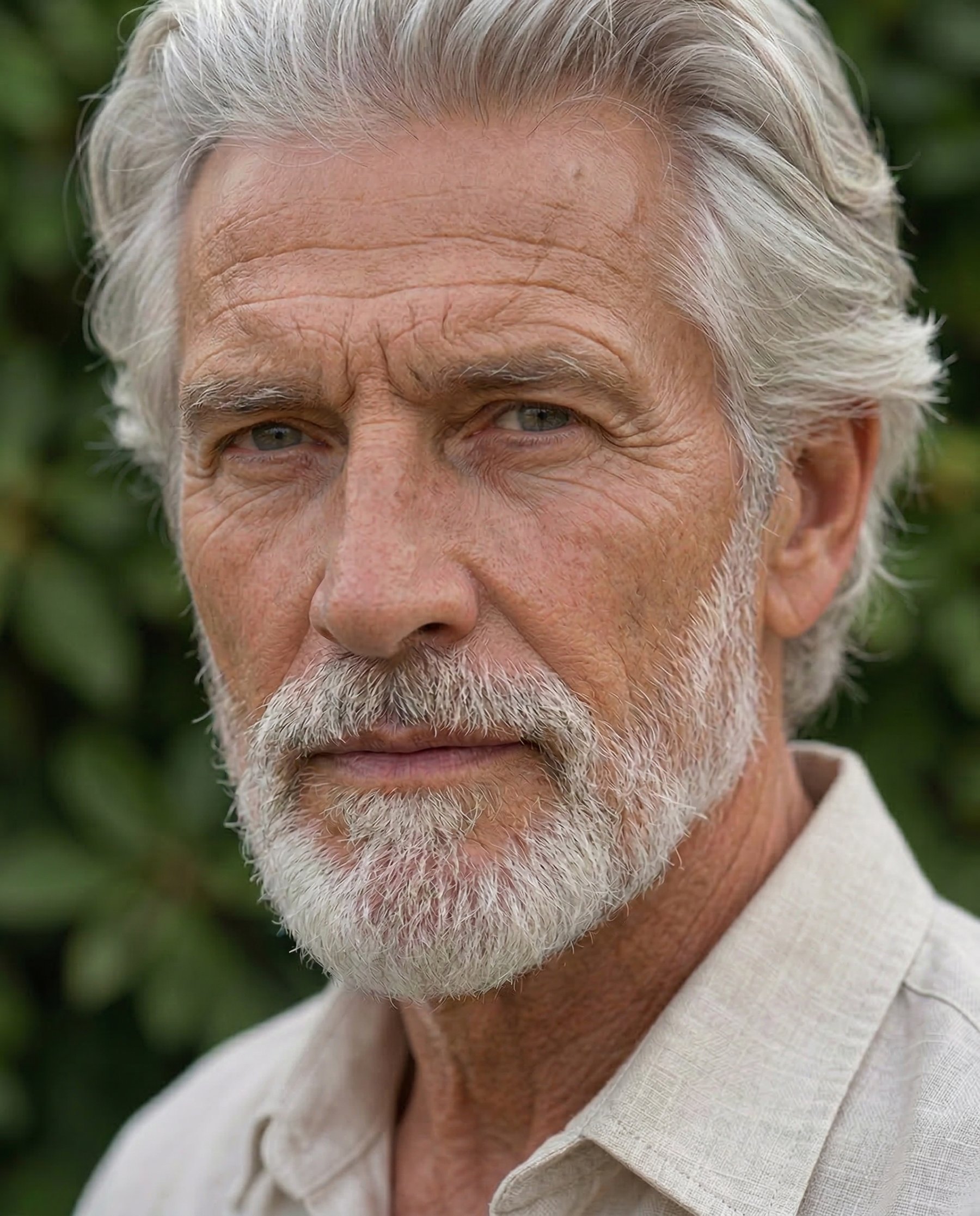 Viso anziano generato AI